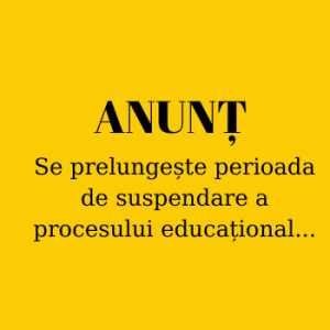 Se prelungește perioada de suspendare a procesului educațional în cadrul instituțiilor de învățământ pe întreg teritoriul țării pe toată durata stării de urgență