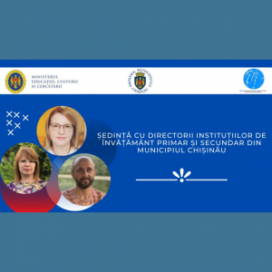 Ședință online cu directorii instituțiilor de învățământ primar și secundar din municipiul Chișinău privind asigurarea procesului educațional