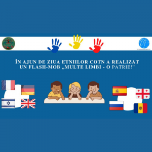 În ajun de Ziua Etniilor COTN a realizat un flash-mob „Multe limbi – o Patrie!”