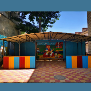 Procesul de desfășurare a lucrărilor de construcție a unui pavilion în cadrul Grădiniței nr.46 din sectorul Centru
