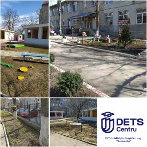 În Grădinița nr.125 din sectorul Centru, salubrizarea teritoriului este o activitate zilnică