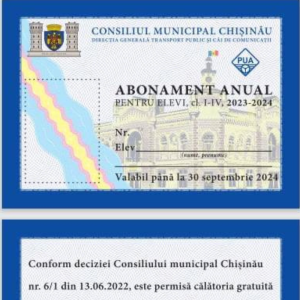 Elevii claselor 1-4 vor călători gratuit în transportul public