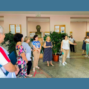 Trecerea în revistă a Liceului Teoretic „Dumitru Matcovschi”