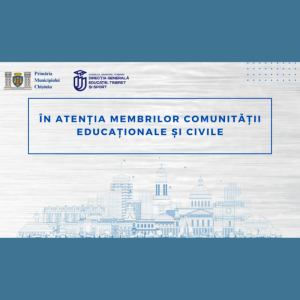 În atenția comunității educaționale și civile