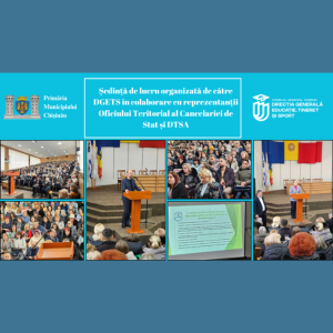 Ședință de lucru organizată de către DGETS în colaborare cu reprezentanții Oficiului Teritorial al Cancelariei de Stat și DTSA