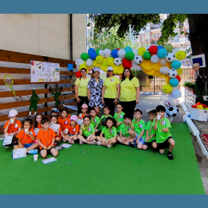 Activități sportive în aer liber în grădinițele din Centru