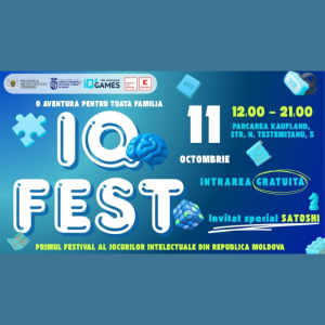 🎯 „IQ FEST” – Primul festival de jocuri intelectuale al Chișinăului!
