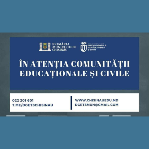 Pentru ziua de astăzi, 27 ianuarie 2026, se dispune sistarea activităților educaționale în instituțiile de învățământ primar și secundar din municipiul Chișinău