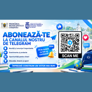 Vrei să fii primul care află ce se întâmplă în educație, tineret și sport în municipiul Chișinău?